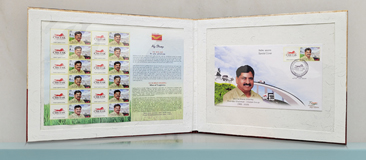 Release Of Commemorative My Stamp For Late Shri Jai Karan Sharma Founder Chetak Group