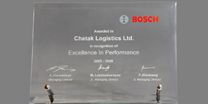 Complimentary Award by BOSCH